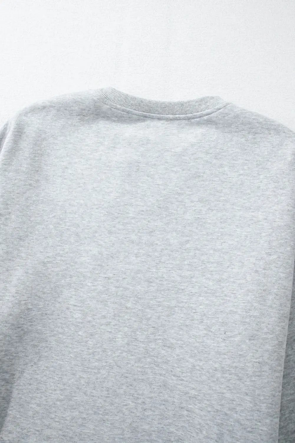 Light grey ghost print sweatshirt - Love Salve